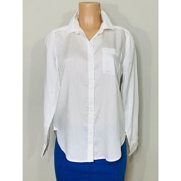 New Liz Claiborne white button up. - Picture 2 of 11